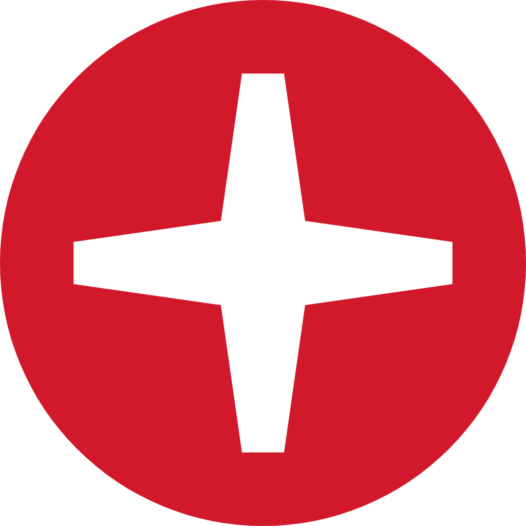 Repairs Plus screw-head symbol